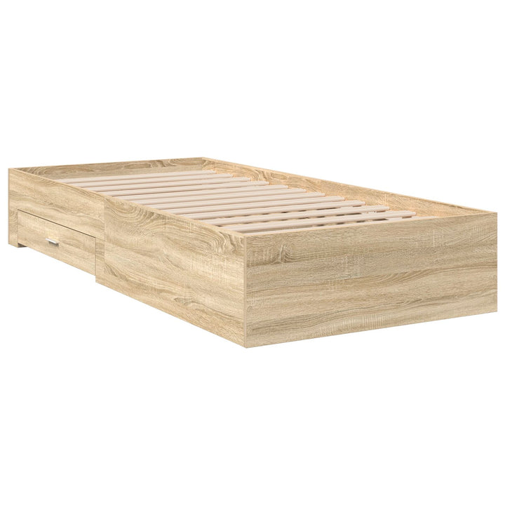 Sengestel Sonoma Eg 90x190 cm Konstrueret træ