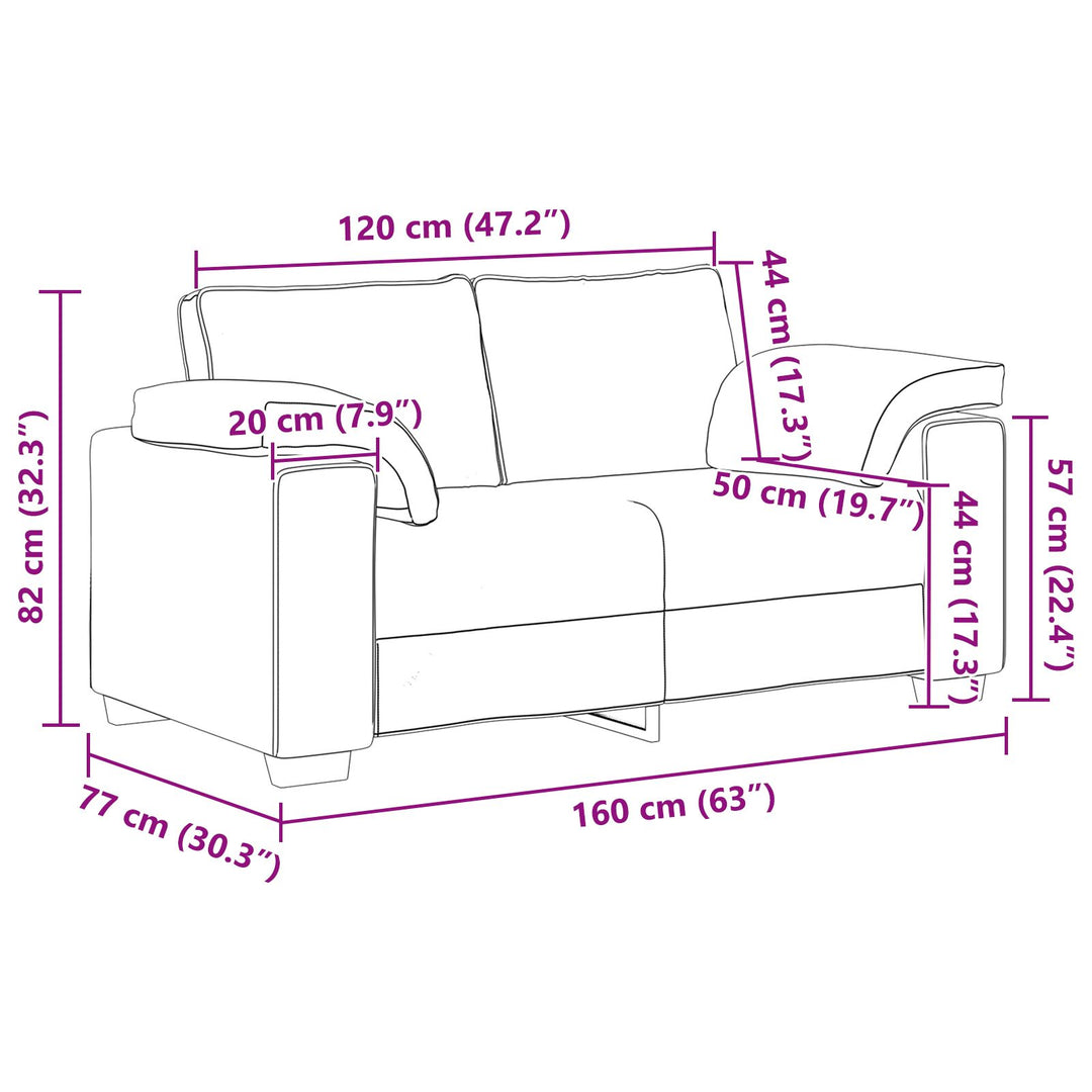 Sovesofa Sort 120 cm i stof