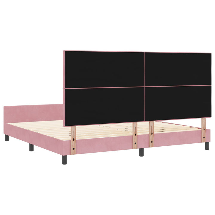 Sengestel Pink 200x200 cm Fløjl