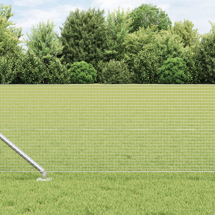 Welded Wire Fence med 13 Spike Posts 0.6x50 m Galvaniseret Stål