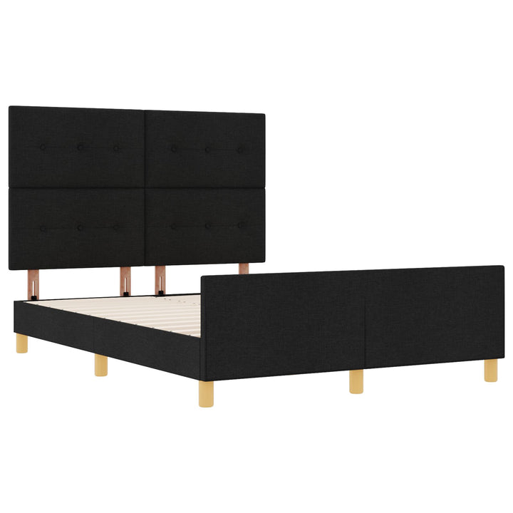 Sengestel Sort 140x200 cm Stof
