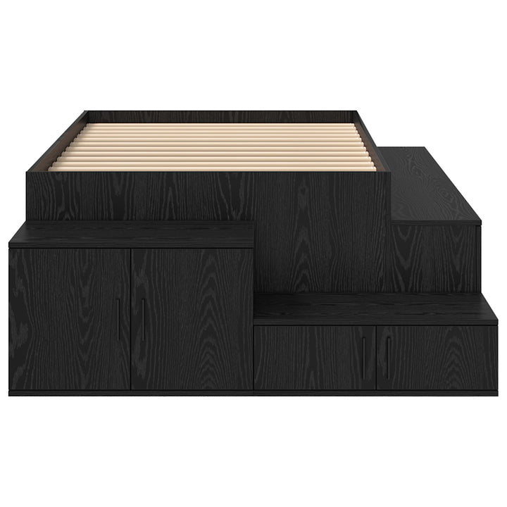 Sengestel Sort egetræ 100 x 200 cm