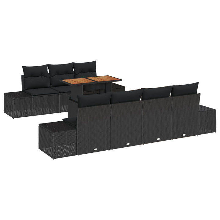 Have Sofa Sæt Sæt af 8 Sort og Brun