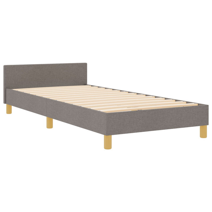Taupe Sengestel 100x200 cm i Stof