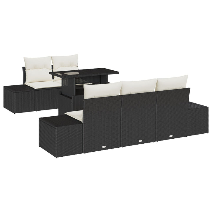 Have Sofa Sæt 6 personer Brun Poly Rattan Have Sofa Sæt