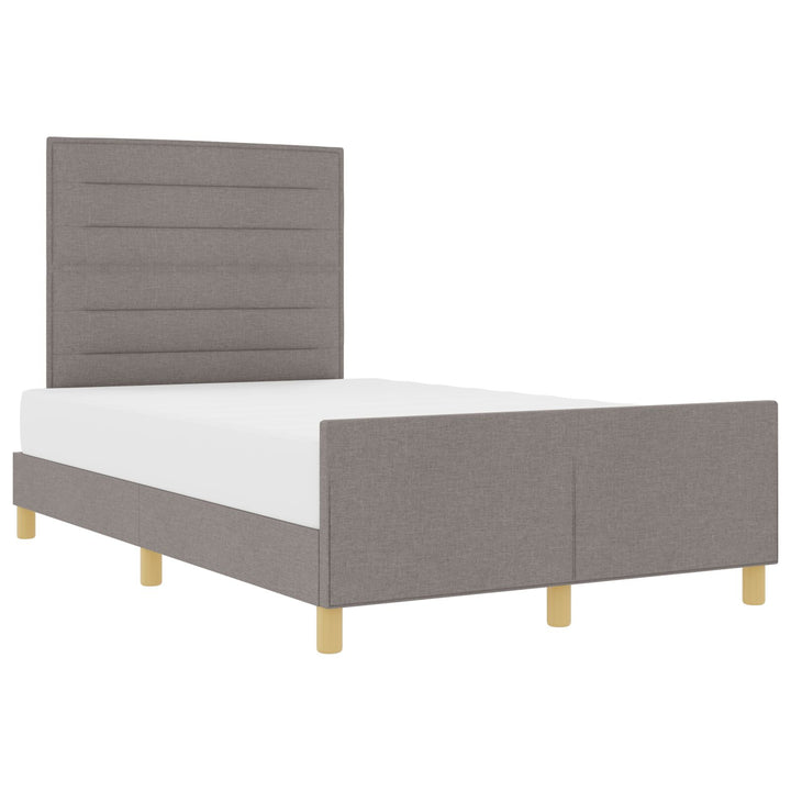 Taupe Stof Sengestel 140x190 cm