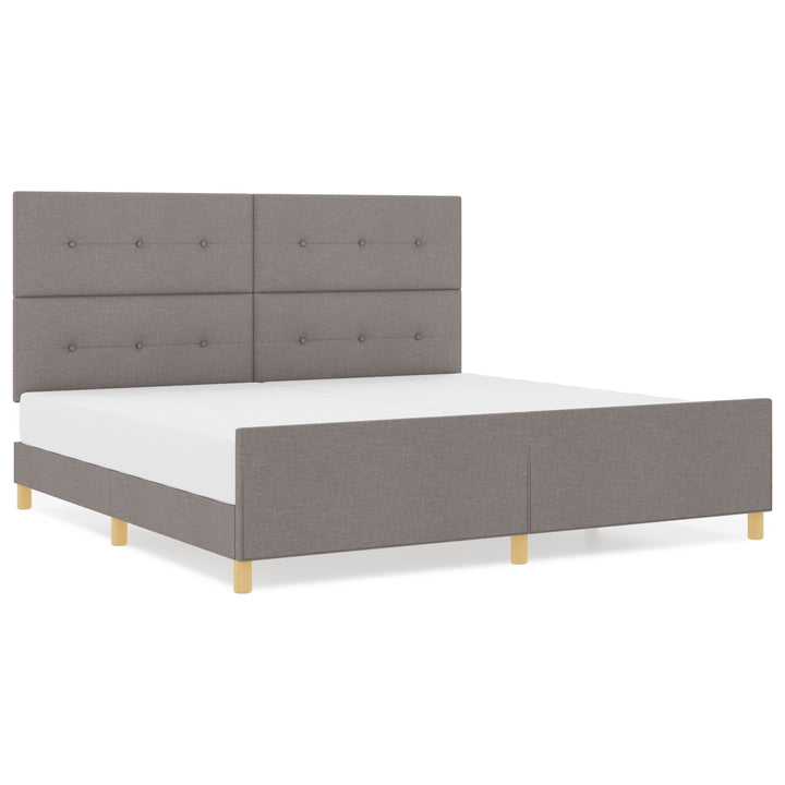 Taupe Sengestel 200x200 cm Stof