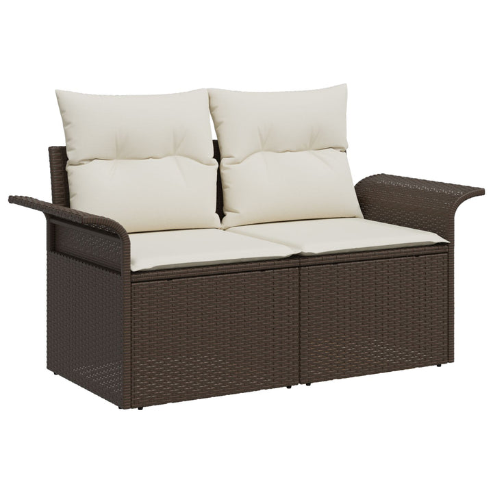 10 Stykker Have Sofa Sæt med Puder Grå Polyrattan