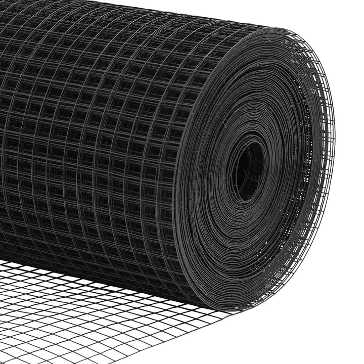 Welded Wire Fence med 7 Poster Grå 1.4x50 m Stål