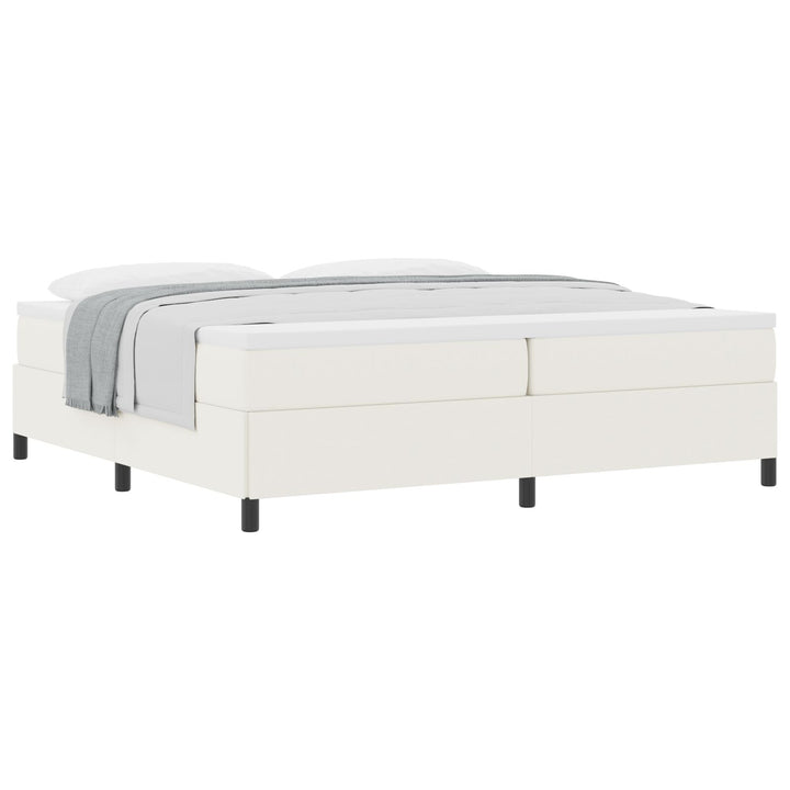 Sengestel Cremefarvet 200x200 cm Corduroy Stof