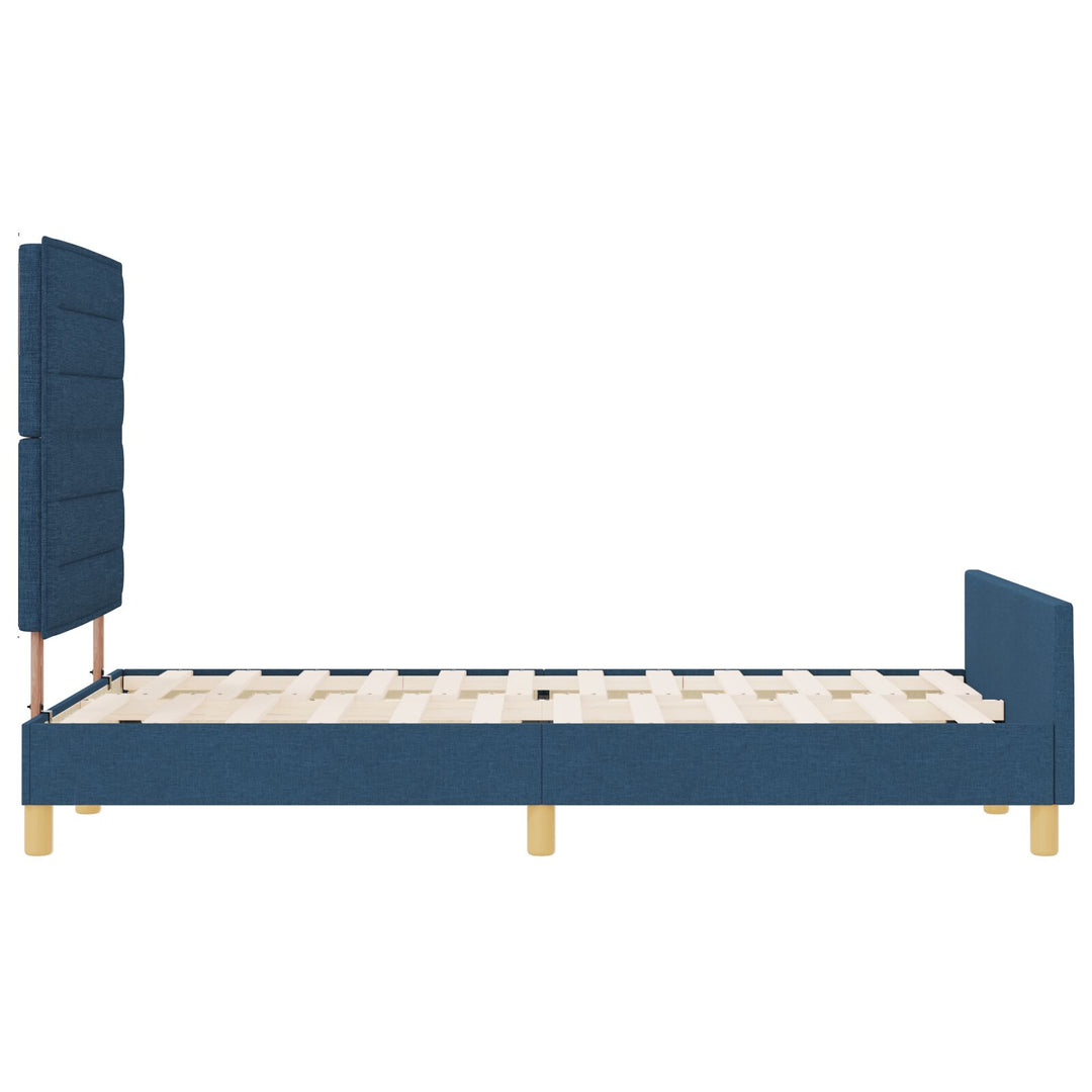 Sengestel Blå Stof 120 x 190 cm Sengestel Rektangulær Moderne