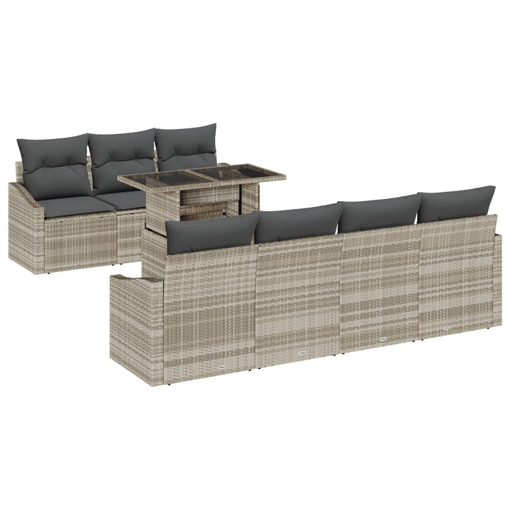Have Sofa Sæt 8 Deler Naturlig Rattan Syntetisk Rattan