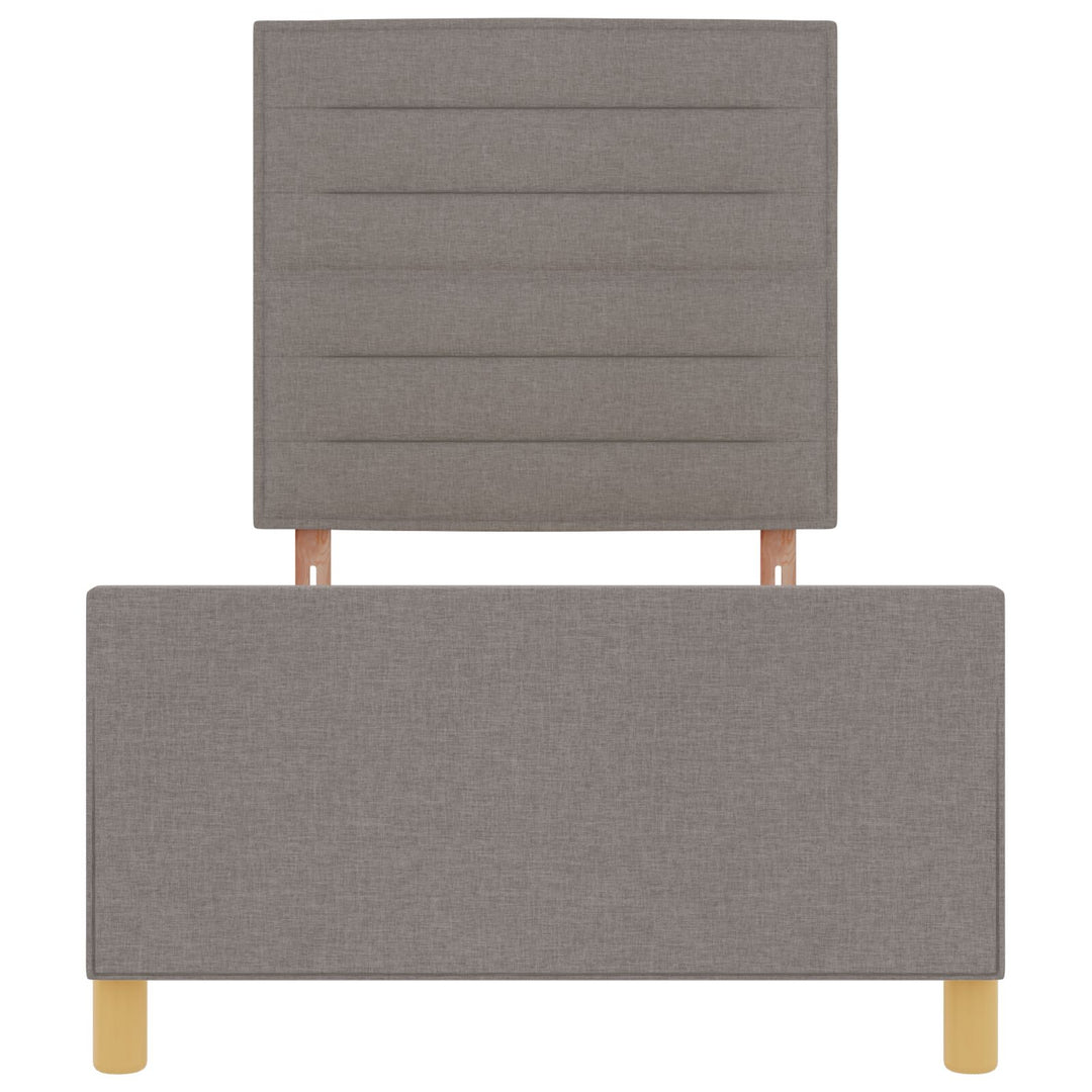 Taupe Stof Sengestel 90x200 cm