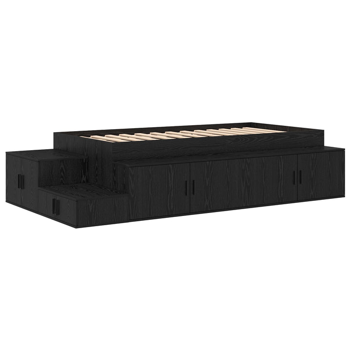 Sengestel Sort egetræ 100 x 200 cm