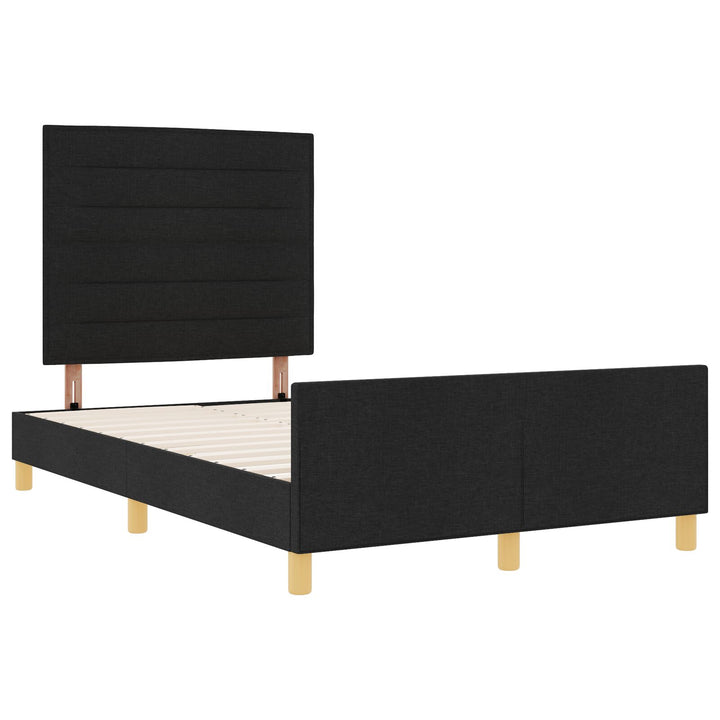 Sengestel Sort 120x190 cm Stof