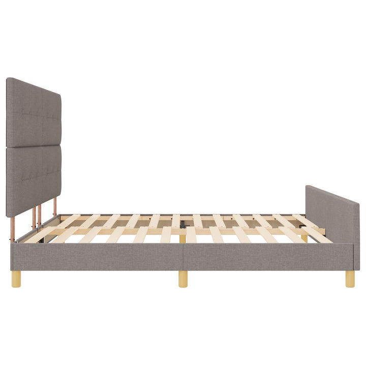 Taupe Sengestel 200x200 cm Stof