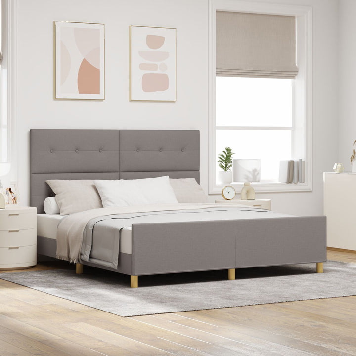 Sengestel Taupe 180x200 cm Stof