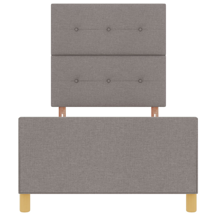 Taupe Sengestel 100x200 cm i Stof