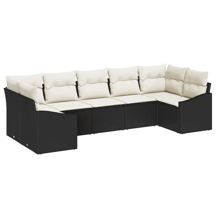 Have Sofa Sæt Sæt af 7 Beige puder med sort ramme