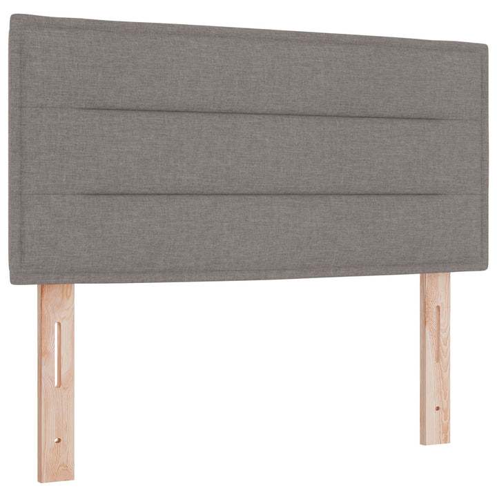 Sengestel med madras Grå Stof 100 x 200 cm Sengemadras