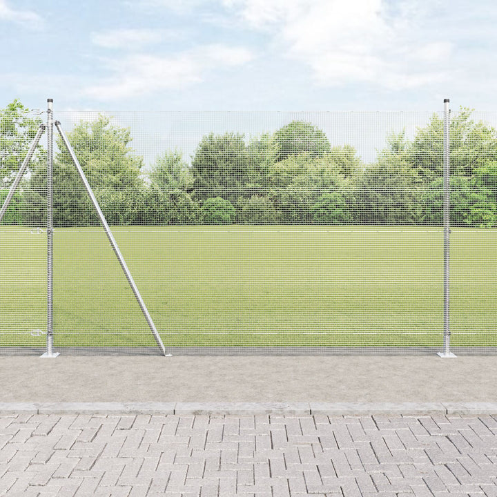 Weldet Trådgitter med 13 flanged posts 1,6x25 m galvaniseret stål