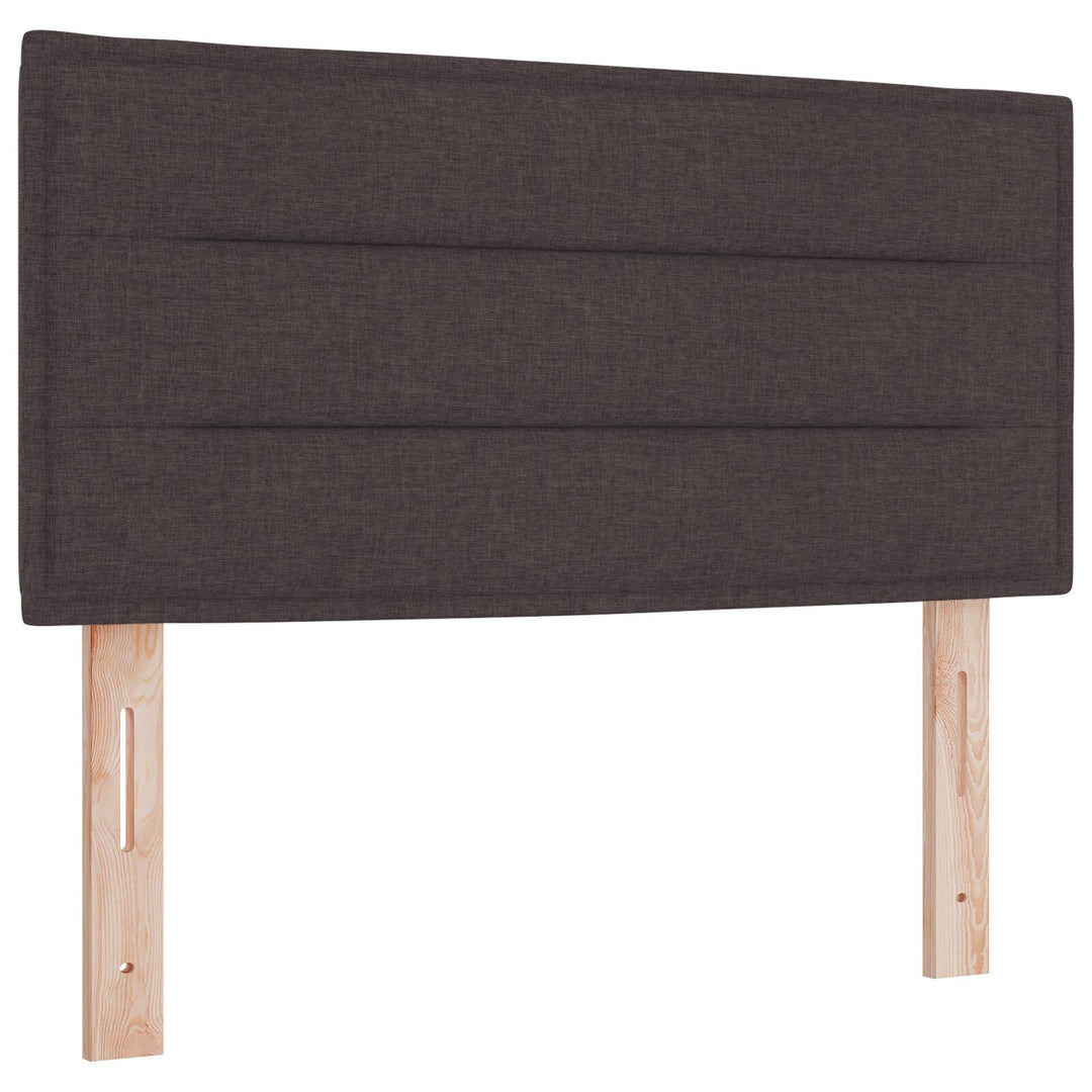 Sengestel med Madras Mørkebrun Stof 90 x 200 cm Seng