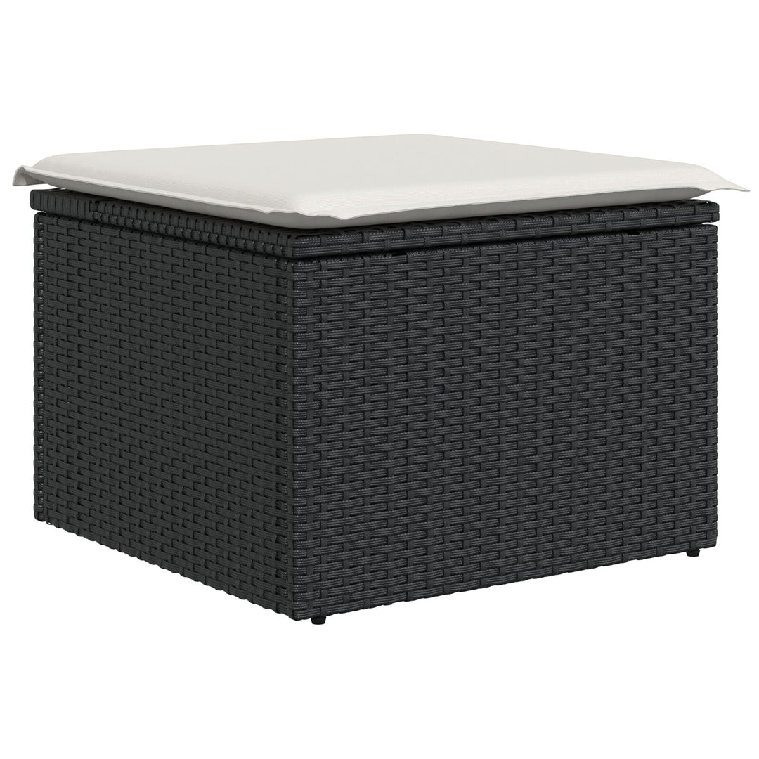 Have Sofa Sæt Sæt af 9 Hvid Rattan, Polyester, Glas