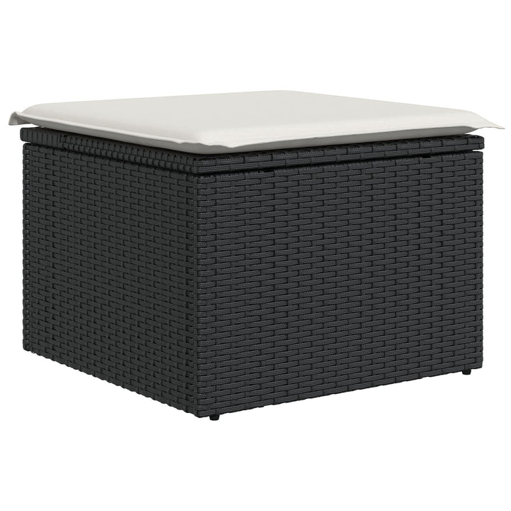 Have Sofa Sæt Sæt af 9 Hvid Rattan, Polyester, Glas