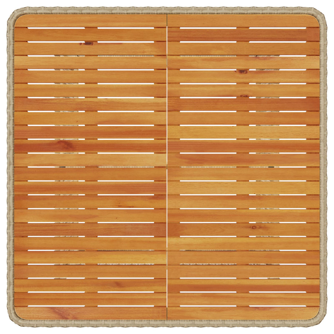 3-delt have spisesæt med puder Beige Poly Rattan Akacie