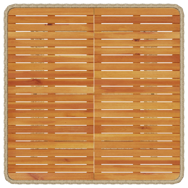 3-delt have spisesæt med puder Beige Poly Rattan Akacie