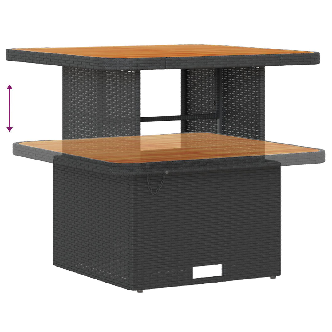 12 Stykke Have Sofa Sæt med Puder Sort Poly Rattan Akacietræ, vidaXL 2-Sæders Have Sofa med Opbevaring & Puder Sort Poly Rattan, vidaXL 3 Stykke Have Spise Sæt med Puder Sort Poly Rattan Akacietræ