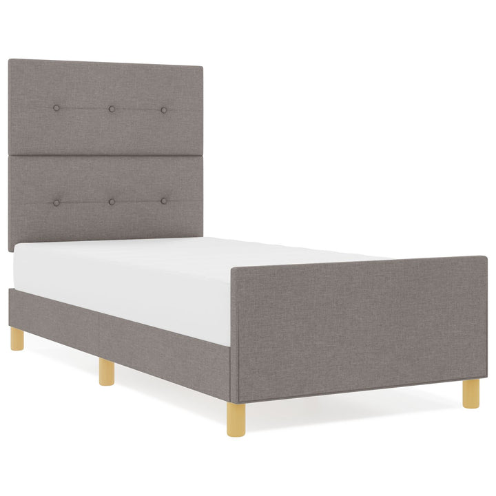 Taupe Sengestel 100x200 cm i Stof