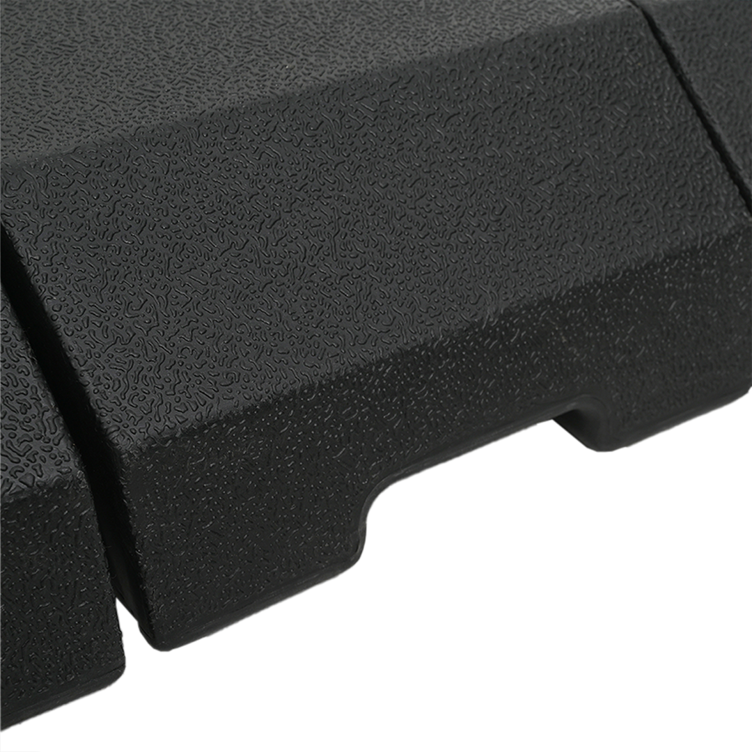 Cantilever Parasol Base Sæt 4 pcs Sort 98 x 98 x 13 cm Plastik