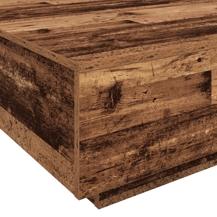 Sofabord Gammelt træ 100 x 100 x 31 cm Konstrueret træ