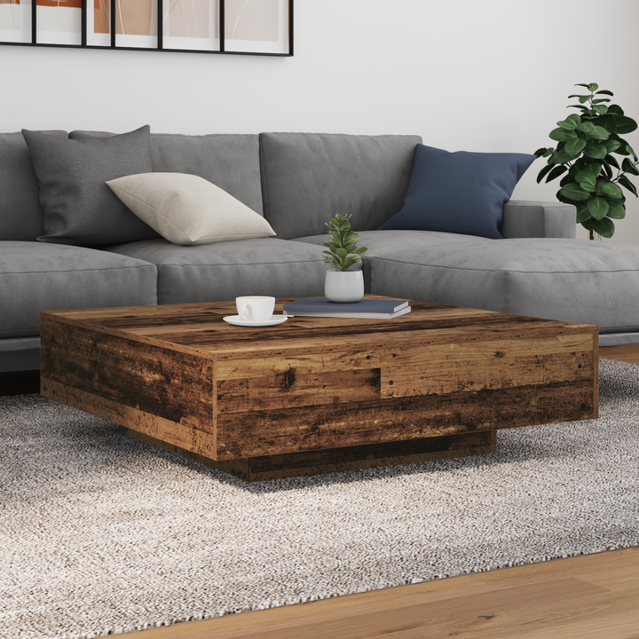 Sofabord Gammelt træ 100 x 100 x 31 cm Konstrueret træ